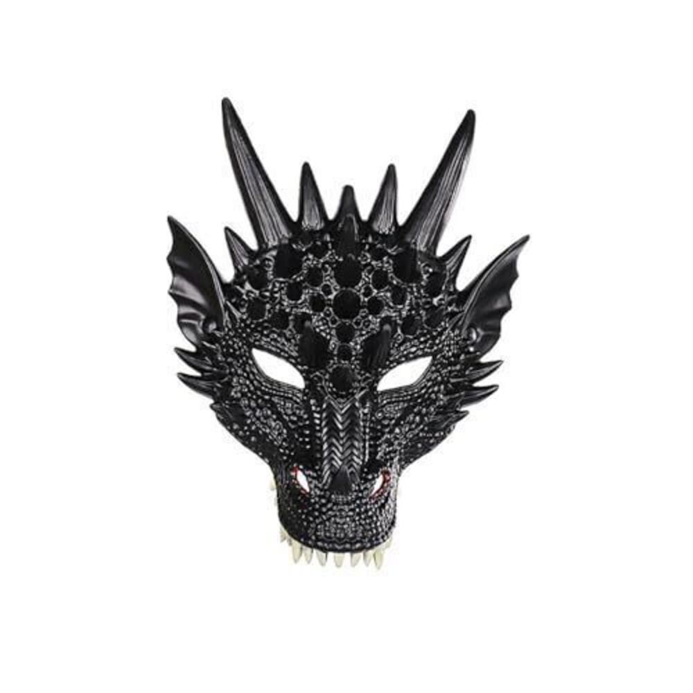 8159 Cosplay Mask Dragon's Head Mask for Festival Party Halloween black1
